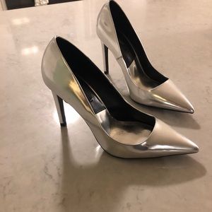 Silver pumps-Zara